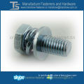 hex bolt and washers